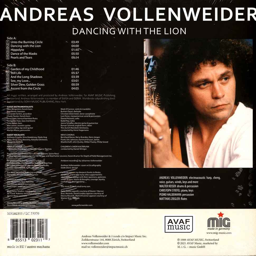 MIG02311.jpg ANDREAS VOLLENWEIDER - DANCING WITH THE LION Vinyl Record - Image 1
