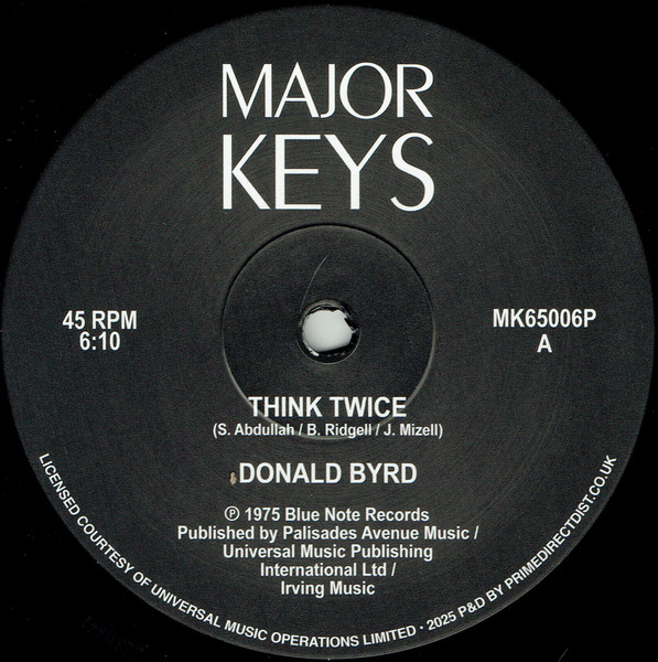 MK65006.jpg Donald Byrd - Think Twice / Where Are We Going? - Image 1