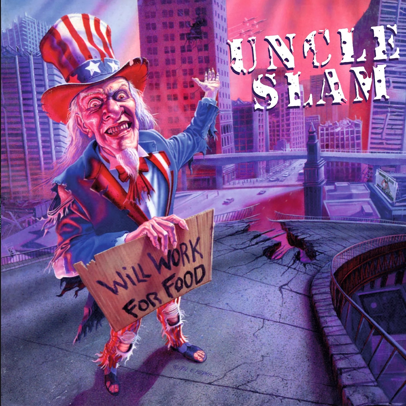 MOVLP3995C.jpg Uncle Slam - Will Work For Food (1LP Coloured) - Image 1