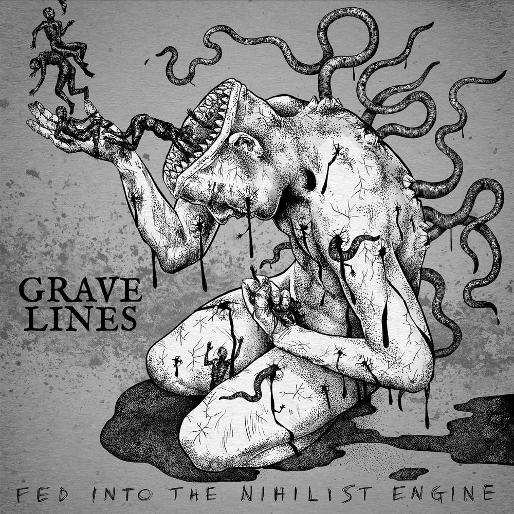 NHSLP023.jpg GRAVE LINES - FED INTO THE NIHILIST ENGINE - Image 1
