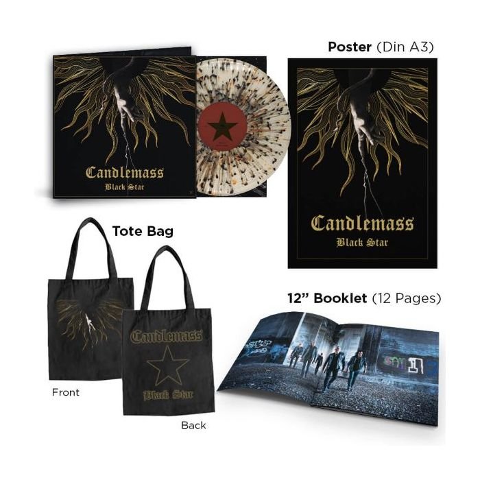 NPR1361VINYL.jpg CANDLEMASS - BLACK STAR (EP) Vinyl Record - Image 1