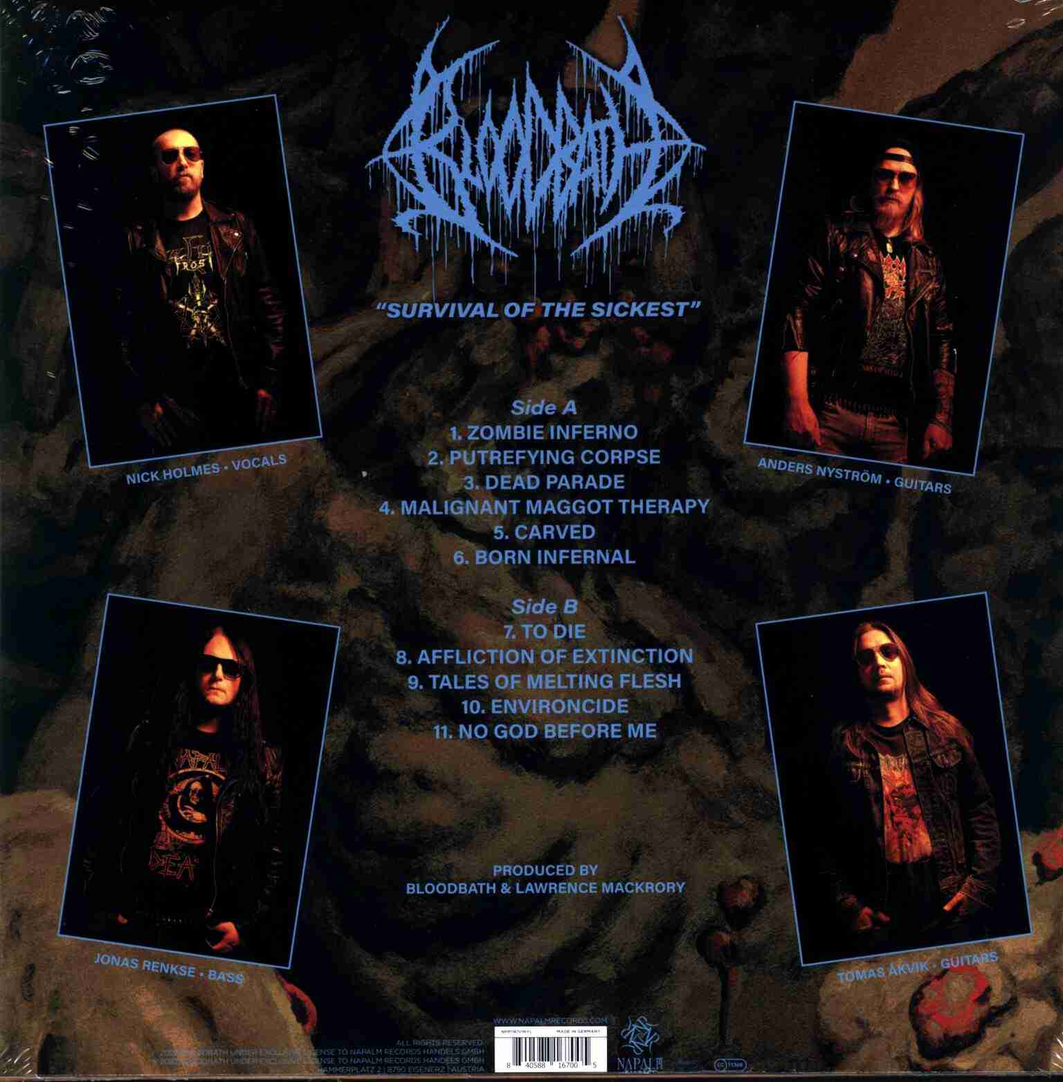 NPR1611VINYL.jpg BLOODBATH - SURVIVAL OF THE SICKEST Vinyl Record - Image 1