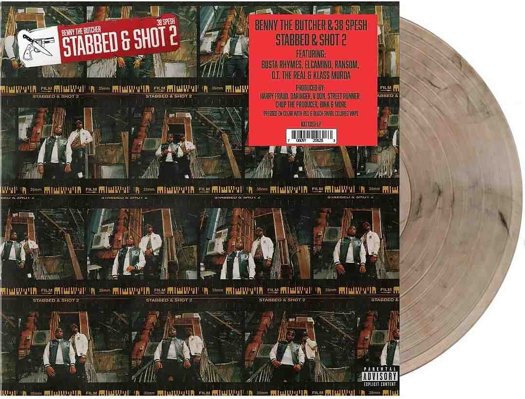 NXT139DLP.jpg 38 SPESH & BENNY - STABBED & SHOT 2 (CLEAR AND RED VINYL) Vinyl Record - Image 1