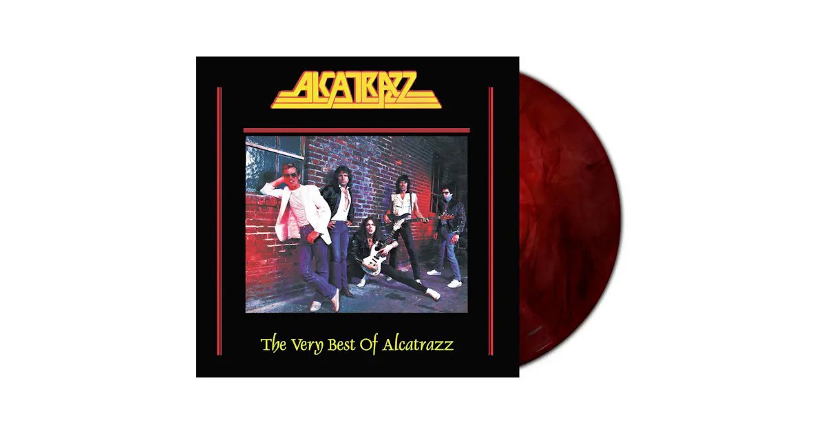 RDEG-LP-102-ME.jpg ALCATRAZZ - Very Best Of Alcatrazz (Red Marble Vinyl) Vinyl Record - Image 1