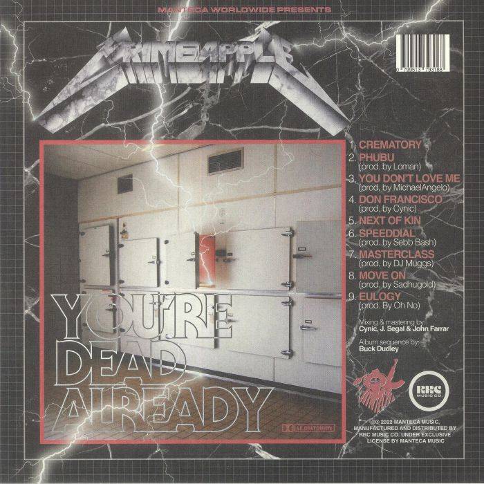 RRC006.jpg CRIMEAPPLE - YOURE DEAD ALREADY Vinyl Record - Image 1