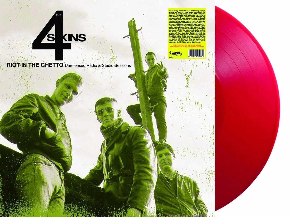 RRS244CV.jpg 4 SKINS - Riot In The Ghetto: Unreleased Radio & Studio Sessions (Coloured Vinyl) Vinyl Record - Image 1