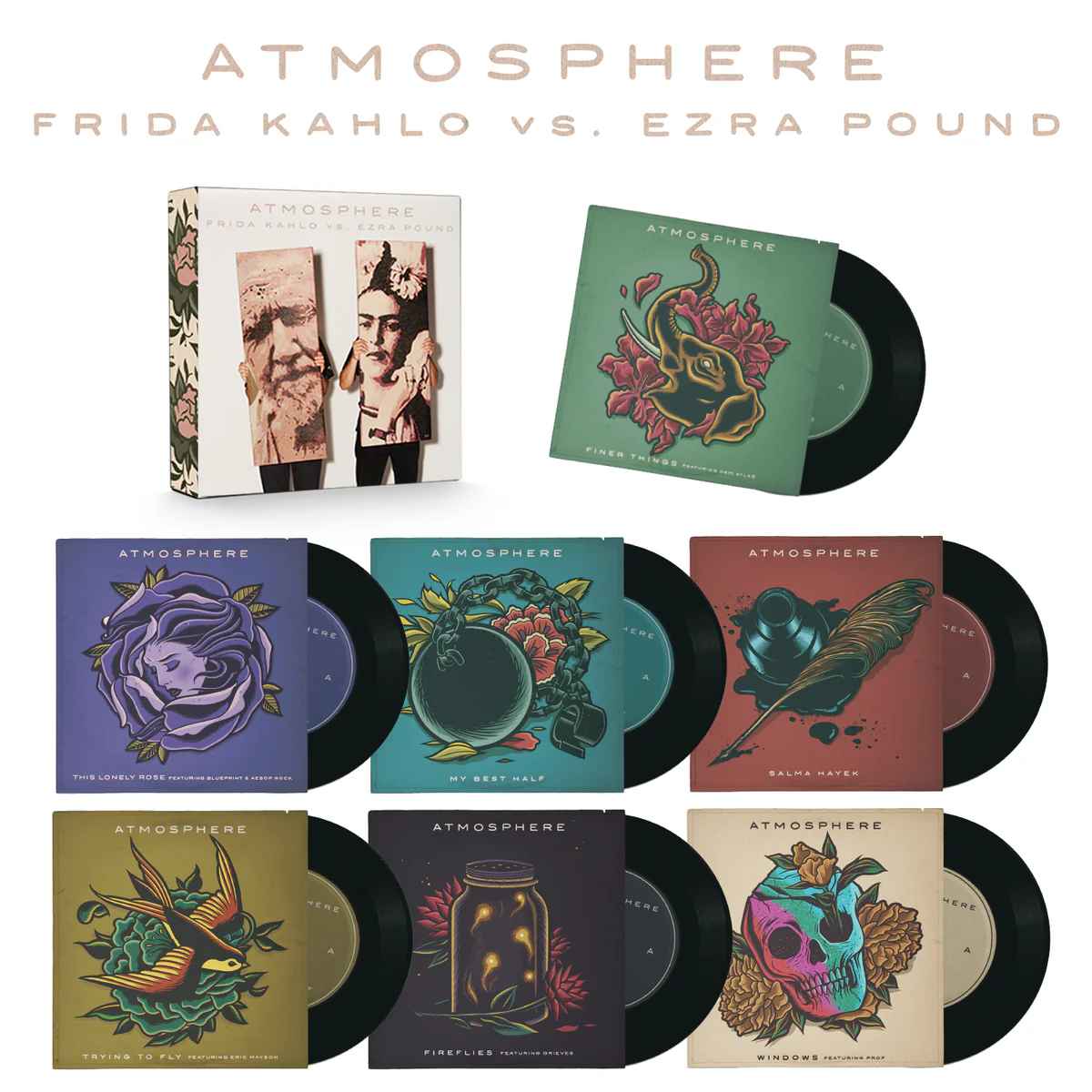 RSE227LP.jpg ATMOSPHERE - FRIDA KAHLO VS. EZRA POUND Vinyl Record - Image 1