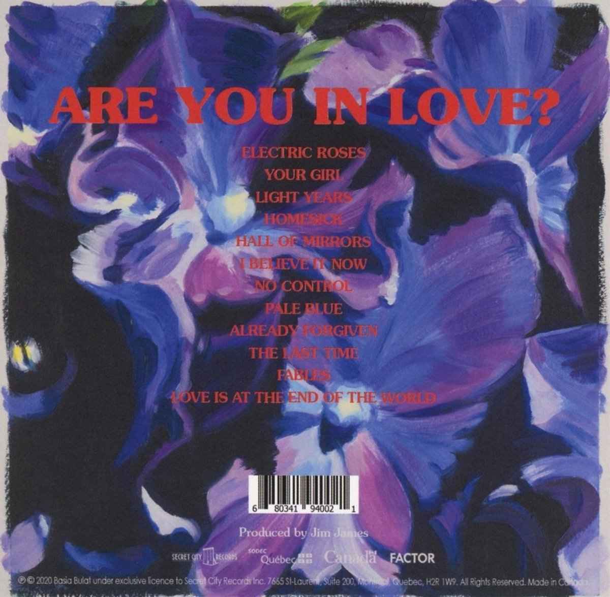 SCR0094LPX.jpg BASIA BULAT - ARE YOU IN LOVE? (DLX/COLOUR) Vinyl Record - Image 1
