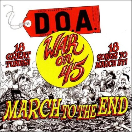 SDR0134LP.jpg D.O.A. - WAR ON 45 - 40TH ANNIVERSARY R Vinyl Record - Image 1