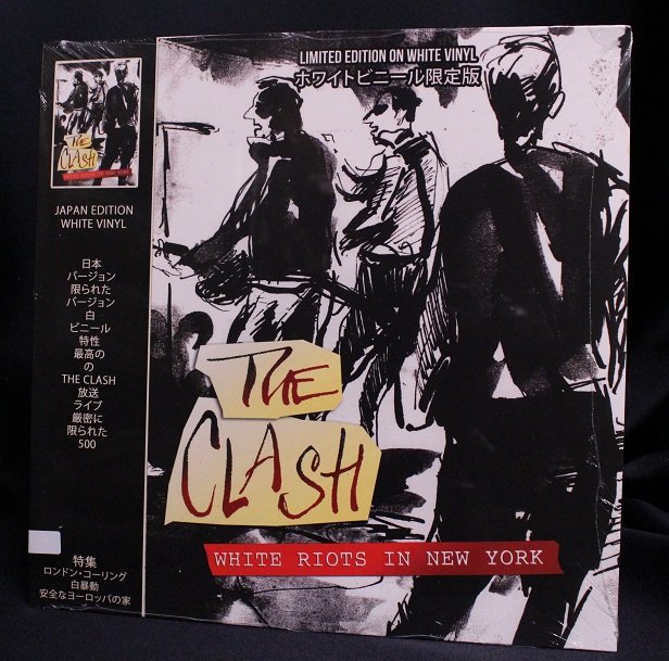 SGVNY072.jpg CLASH - White Riots In New York (Clear Vinyl) Vinyl Record - Image 1