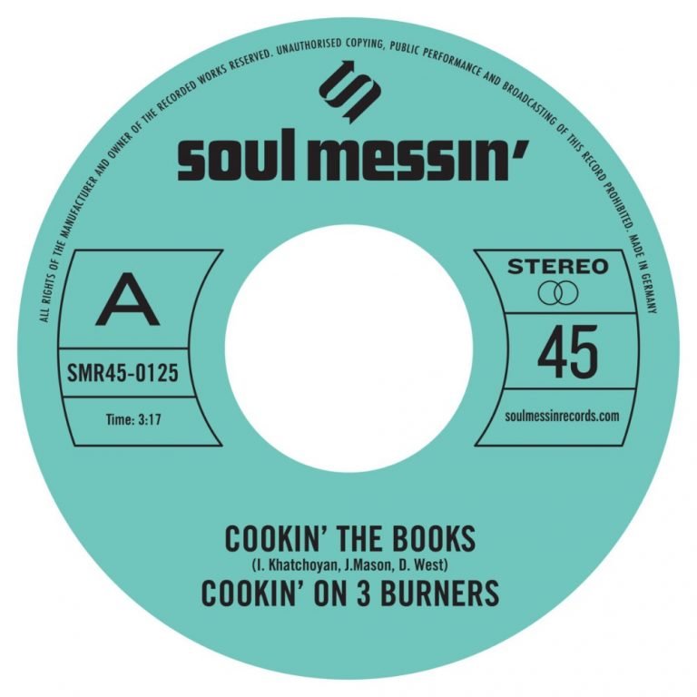 SMR450125.jpg Cookin' on 3 Burners - Cookin' the Books / Give a Little Bit More Vinyl Record - Image 1