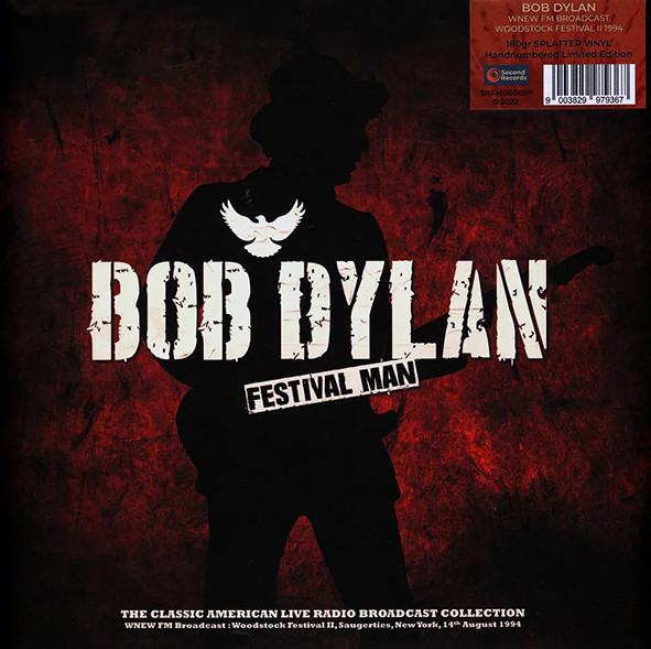 SRFM0006SP.jpg BOB DYLAN - Festival Man - Woodstock Festival II 1994 (Red/White Splatter Vinyl) - Image 1