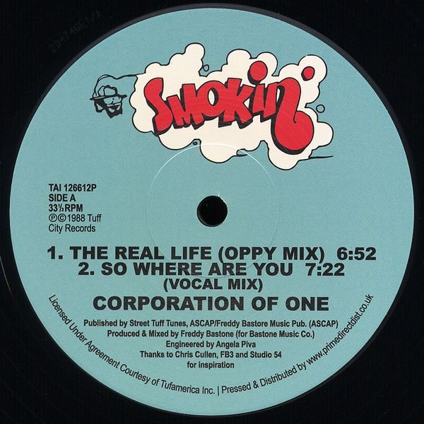 TAI126612P.jpg CORPORATION OF ONE - THE REAL LIFE SO WHERE ARE YOU Vinyl Record - Image 1