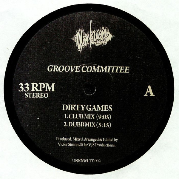 UNKNWLTD002.jpg Groove Committee - Dirty Games - Image 1