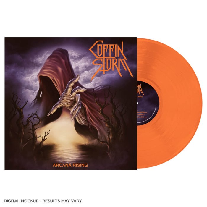 VILELP1126.jpg COFFIN STORM - Arcana Rising (Orange Vinyl) Vinyl Record - Image 1