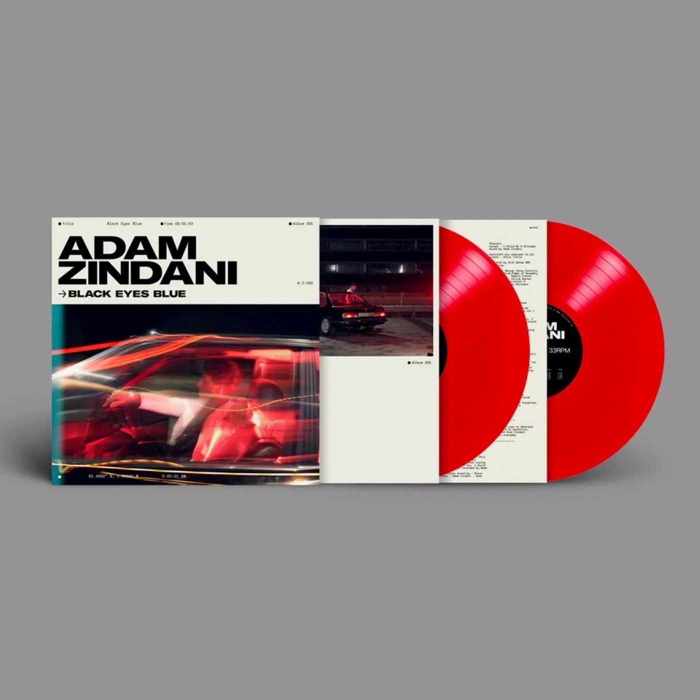 VOICEOTW2.jpg ADAM ZINDANI - Black Eyes Blue (Red Vinyl) Vinyl Record - Image 1