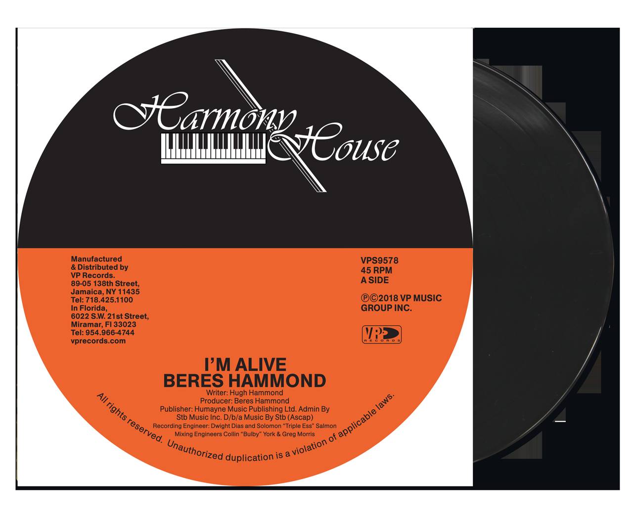 VPS9578.jpg BERES HAMMOND - IM ALIVE Vinyl Record - Image 1