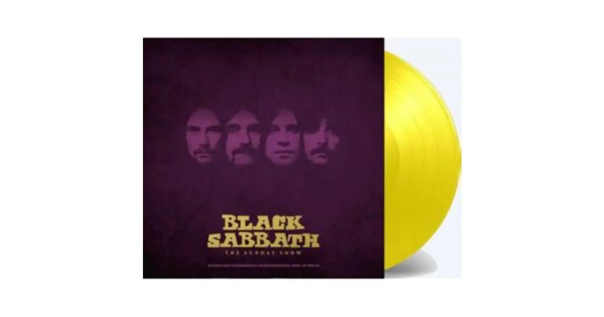 YVR4001.jpg BLACK SABBATH - The Sunday Show - BBC Broadcasting House. London (Special Edition) (Yellow Vinyl) Vinyl Record - Image 1