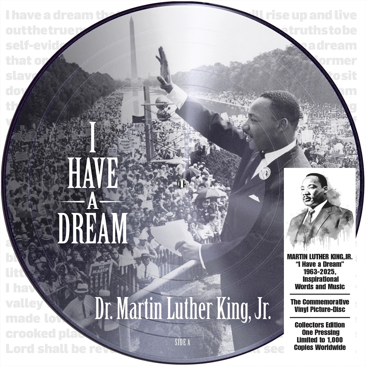 CFU1279.jpg MARTIN LUTHER KING - I Had A Dream (Picture Disc) - Image 1