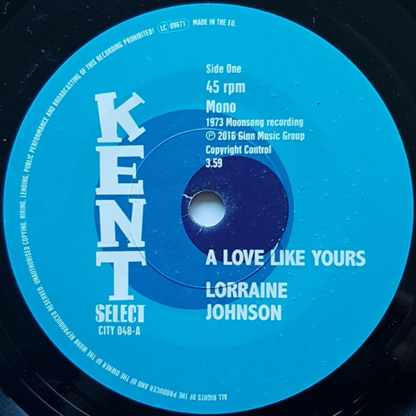 CITY048.jpg LORRAINE JOHNSON - A Love Like Yours - Image 1