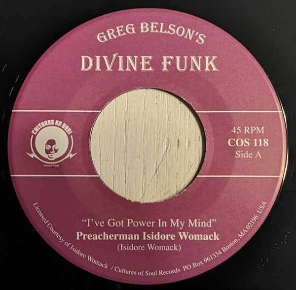 COS118-7.jpg PREACHERMAN ISIDORE WOMACK / ALLEN GAUFF JR - I'VE GOT POWER IN MY MIND / I DON'T WANT TO BE - Image 1