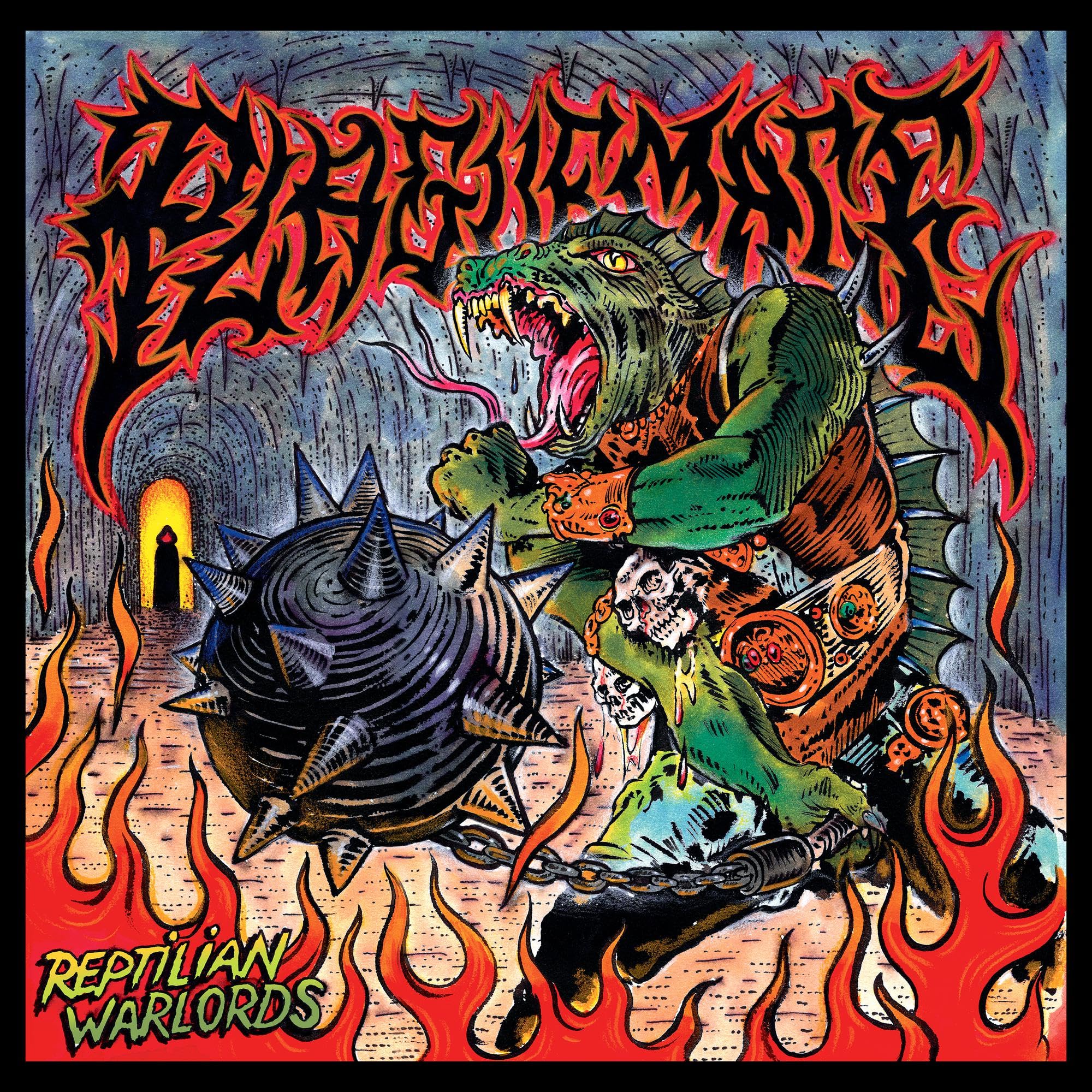 NPR1269VINYL.jpg PLAGUEMACE - REPTILIAN WARLORDS (REPTILIAN GREEN) - Image 1