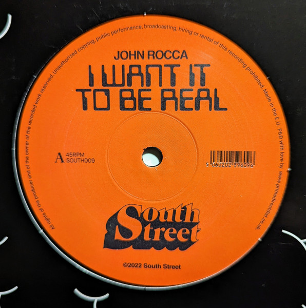 SOUTH009.jpg John Rocca - I Want It To Be Real (Late Nite Tuff Guy & Farley 'Jackmaster' Funk Remixes) - Image 1