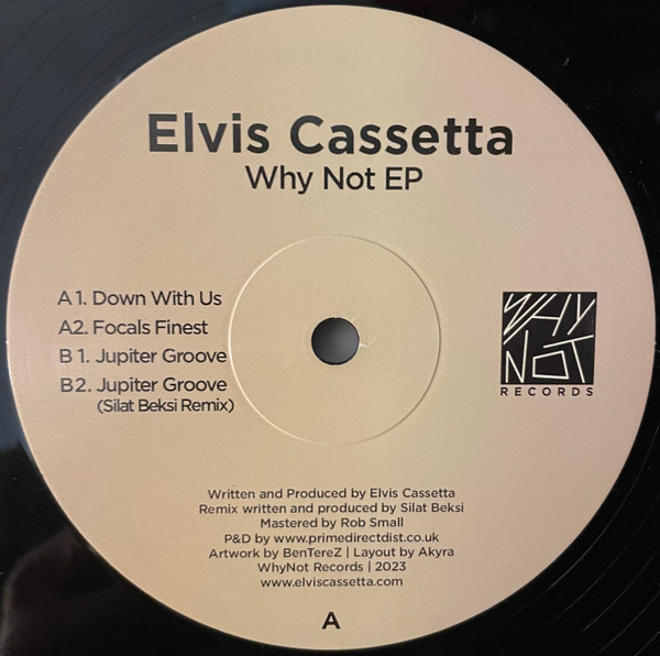 WHYNOT001.jpg Elvis Cassetta - Why Not EP - Image 1